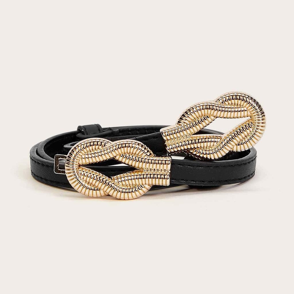 Thin Adjustable Hook Buckle Belt Versatile Clothing Belt Fashionable Simple and Elegant