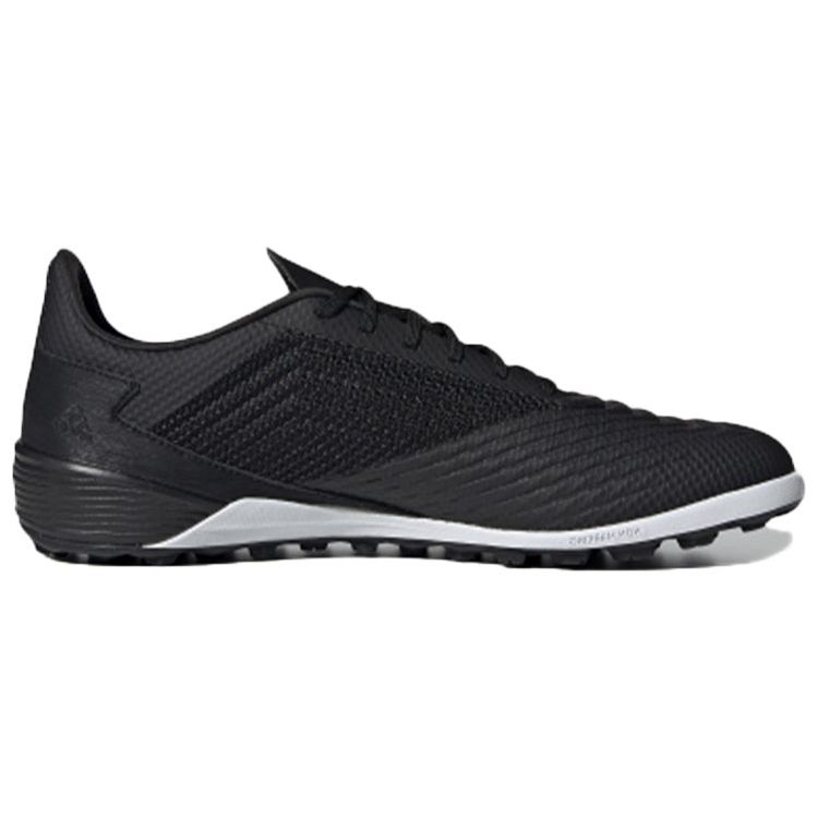 Adidas Predator 19.3 L Round Toe Lace-Up TF (Rubber Studs) Hard Ground Artificial Turf Non-Slip Durable Soccer Shoes Men Soccer Shoes Black EF0400