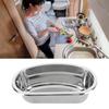 RV Bathroom Sink Anti High Temperature Stainless Steel Kitchen Sink Easy To Clean Flush Mounted for Boat Motorhome Food Truck