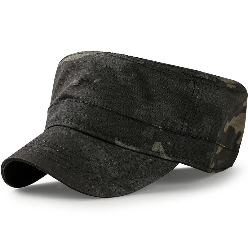 Plus Size Camo Flat Caps for Men, Korean Style Fashion Outdoor Sports Spring/Autumn Sun Protection Hats