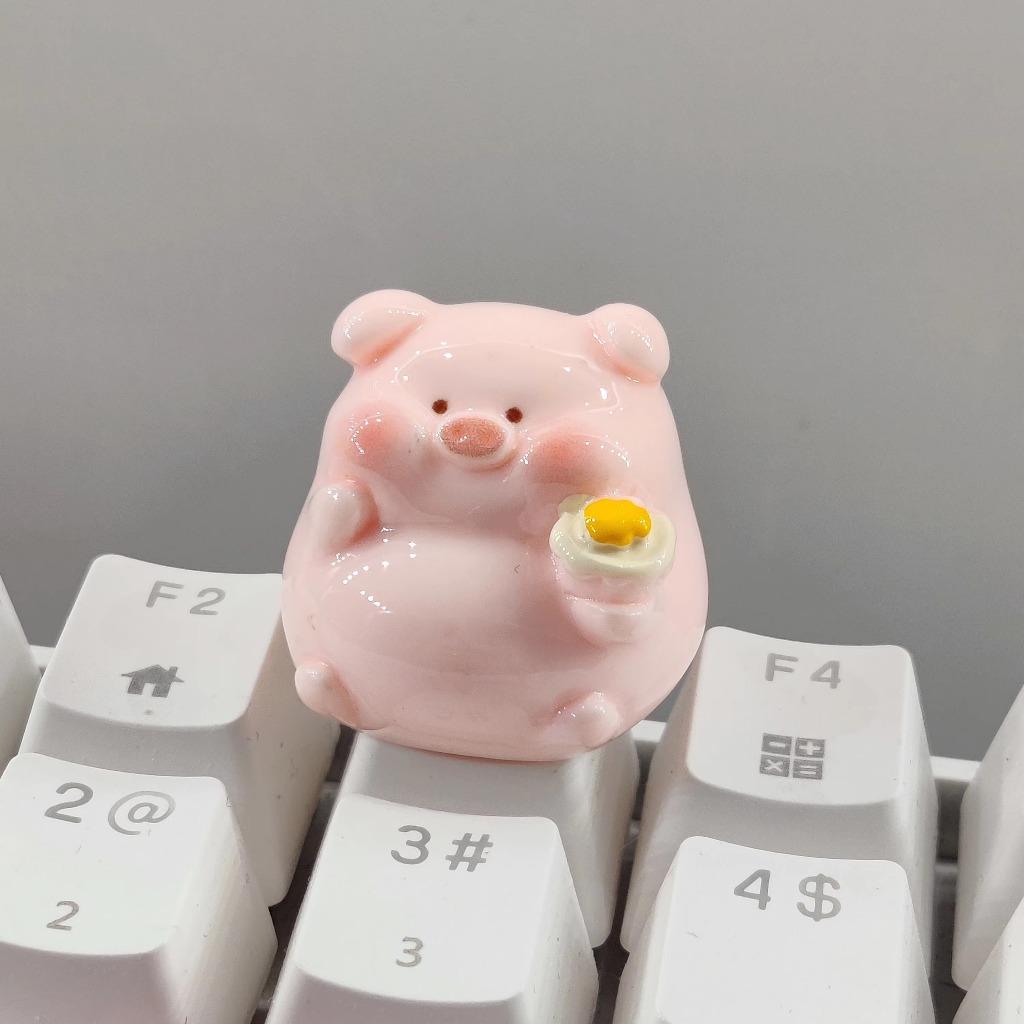 

Милые мультяшные свиньи Персонализированные колпачки для клавиш Одиночные R4 Механическая клавиатура с крестообразным переключателем Дополнительные колпачки для клавиш Аксессуары для клавиатур ручной работы