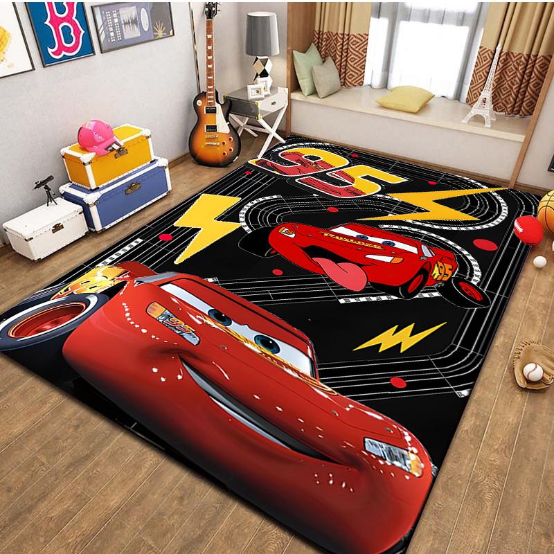 Cars McQueen Motorway Mat Road Rug Carpet for Living Room, Car Rug, Floor Carpet, Kids Room Runner, Nursery Rug, Play Rug