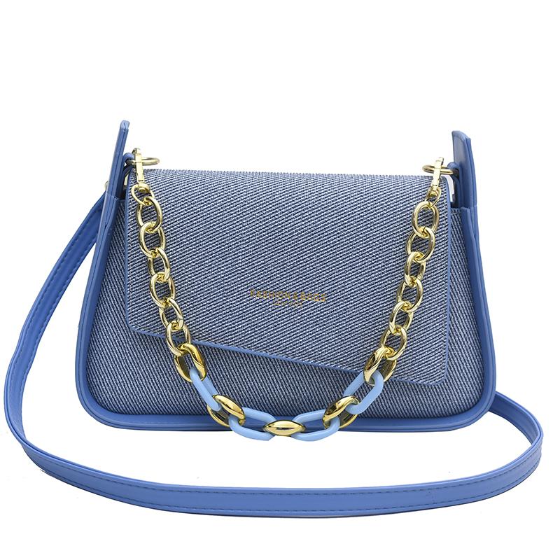 New Fashion Luxury Chain Simple Women's Underarm Shoulder Bags PU Leather Brand Large Capacity Handbags
