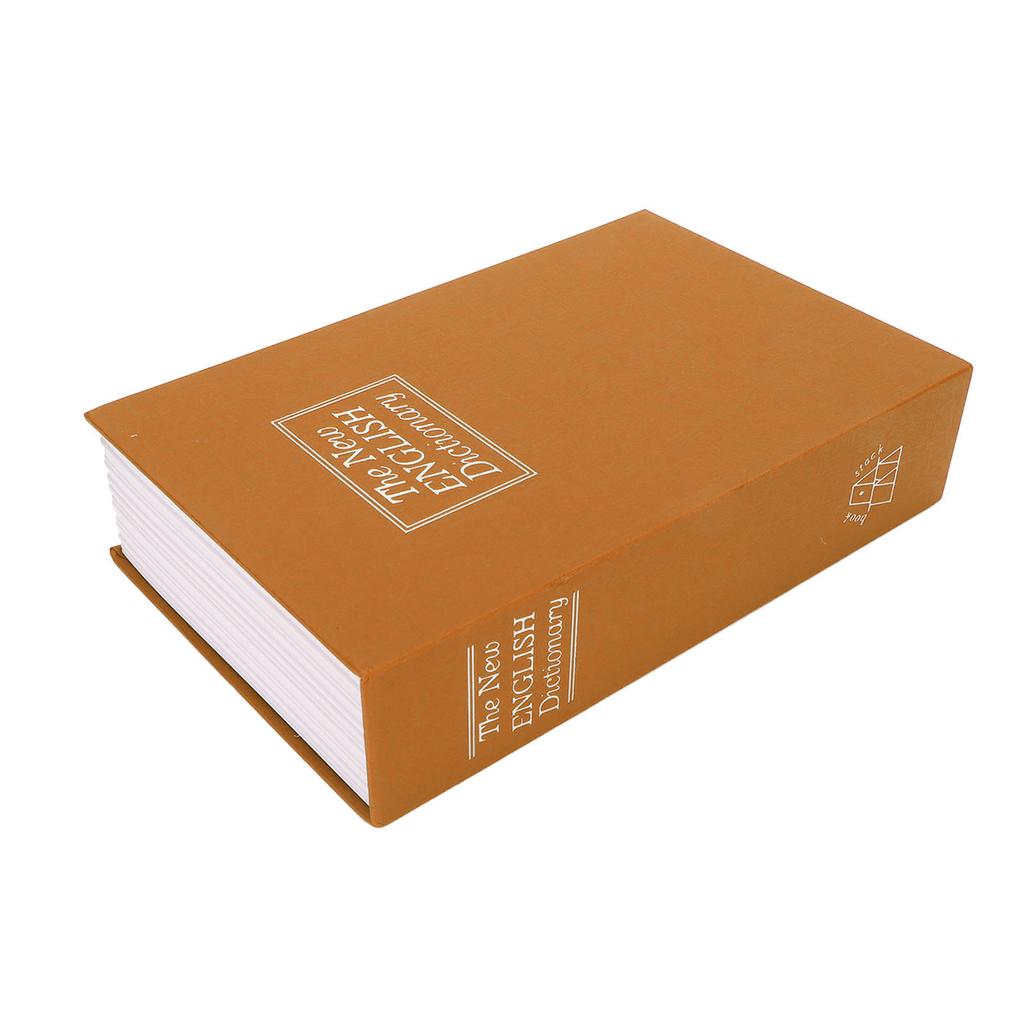Cassaforte a Libro Piccola Cassaforte Diversiva Scatola di Sicurezza con Serratura Nascondiglio per Denaro Monete Carte con Combinazione