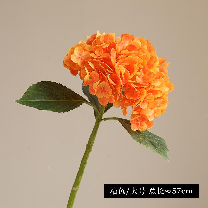 Simulation Flower 3D Feel Moisturizing Large Hydrangea Flower Home Dining Table Bedroom Decorative Floral Ornament Simulation Film Hydrangea