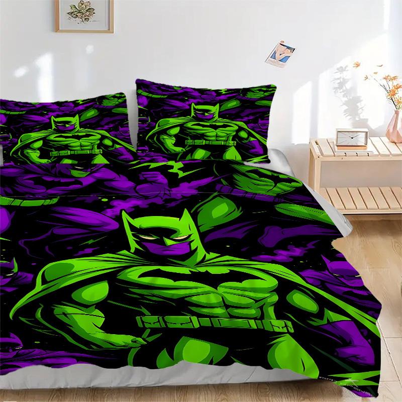 

3pcs Batman Duvet Cover Set (1 Duvet Cover + 2 Pillowcases, No Core) - Comfortable, And Breathable Bedroom Decoration yy251104035 135x200cm