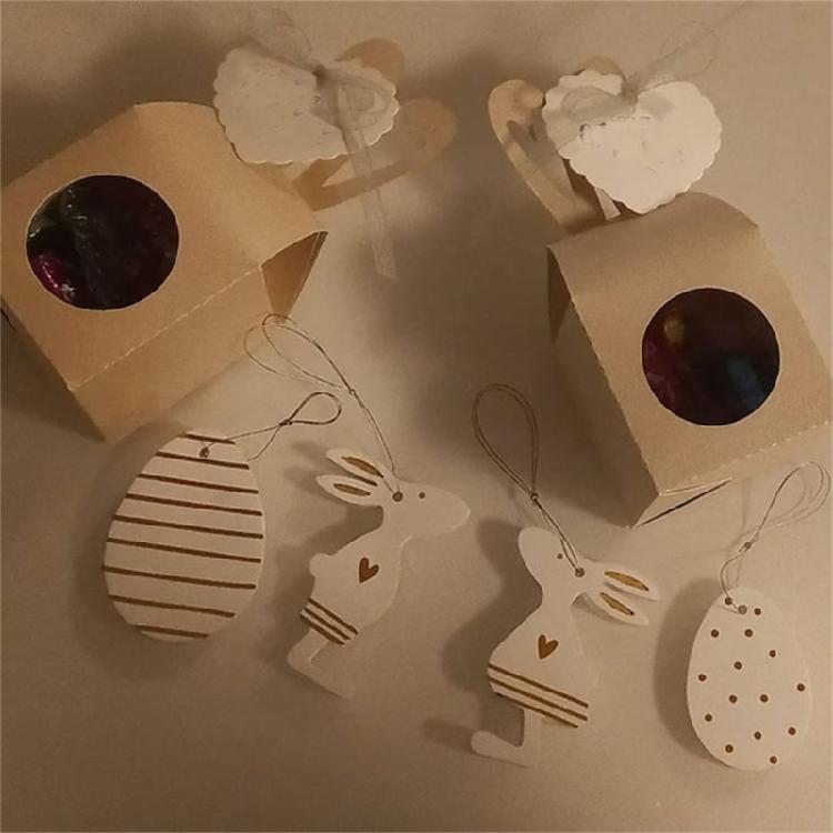 Bunnies Ear Box Cutting Dies Scrapbooking Stencils Carbon Steel Die Cut Templates for Card Making Packaging Decoration