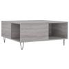 VidaXL Table basse sonoma gris 80x80x36,5 cm bois d'ingénierie 830786
