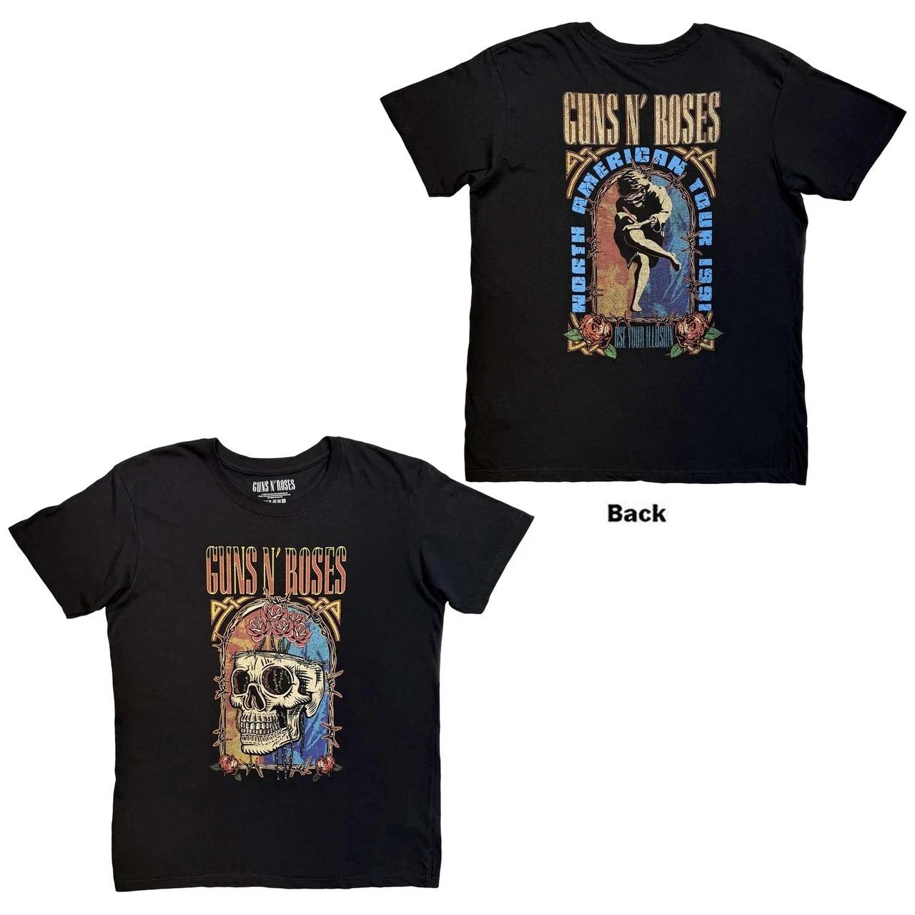 Guns N Roses - North American Tour Skull - Black t-shirt XL