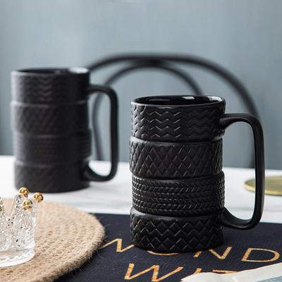 Kreative Reifen Tasse Große Kapazität Keramik Tasse Neuartige Keramik Wasser Tasse Kaffeetasse