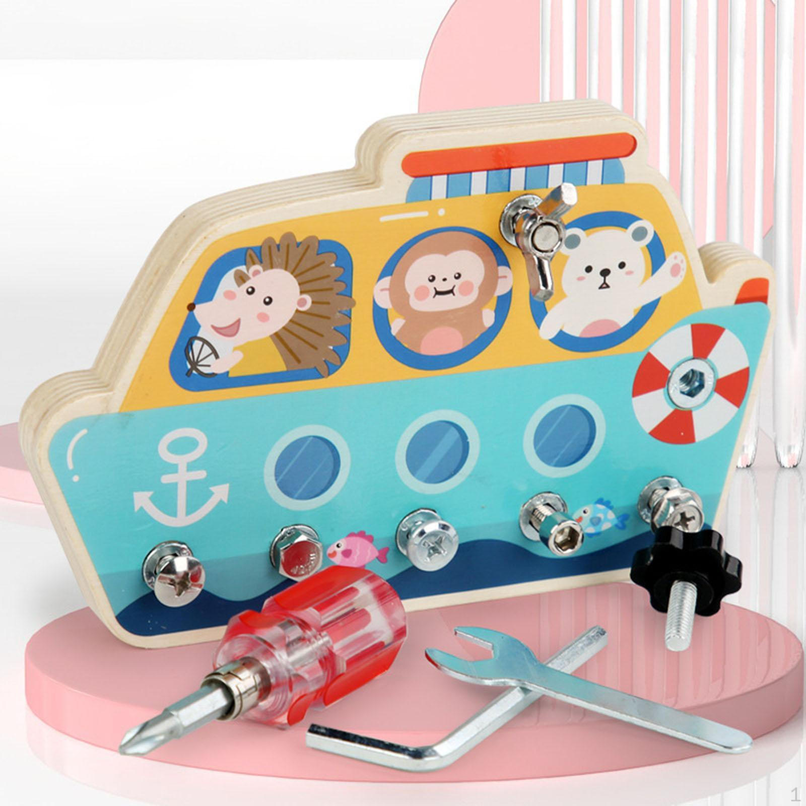 

Детский набор отверток, обучающая игрушка для координации рук и глаз, раннего обучения для мальчиков и девочек Boat