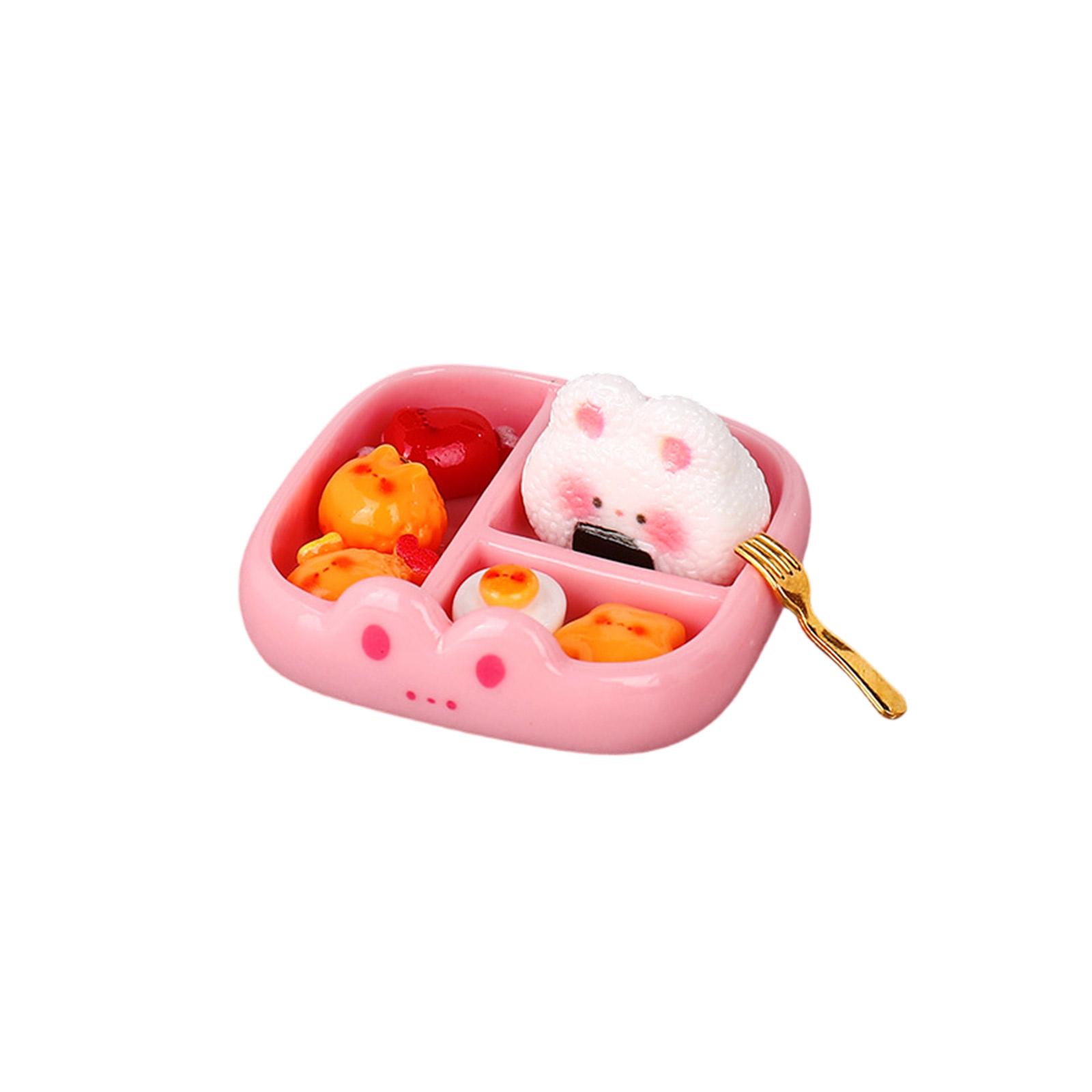 

Имитация Миниатюрная Еда Игра Милая Животная Обеденная Тарелка Аксессуары из Смолы Мультяшная Креативная Украшение Ланч-Бокса Кукольный Дом One Size