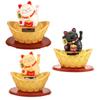 High Quality Duable.particular Brand New Lucky Cat Gold Ingot 11.5x7.5x12cm Beckoning Craft Waving Welcome Fortune