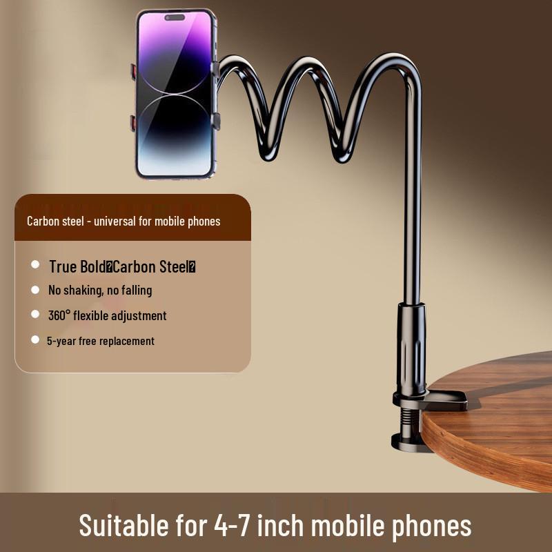 Adjustable Bedside Phone & Tablet Holder for Convenient TV Viewing