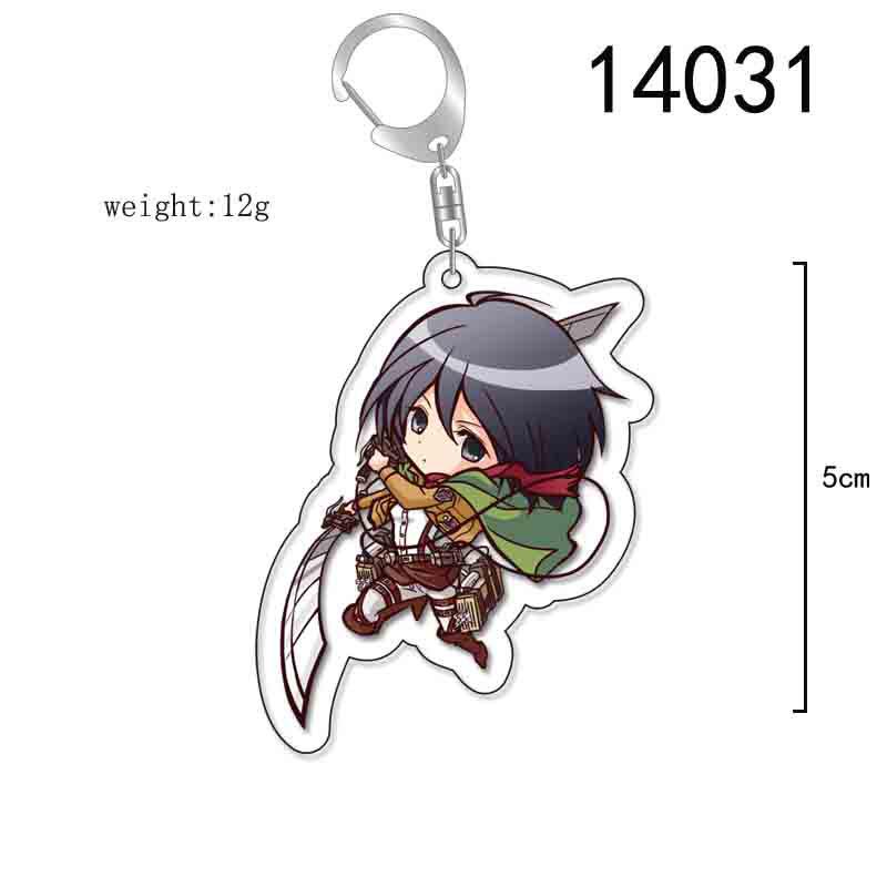 Attack on Titan Double-Sided Keychain - Levi, Mikasa & Eren Acrylic Pendant