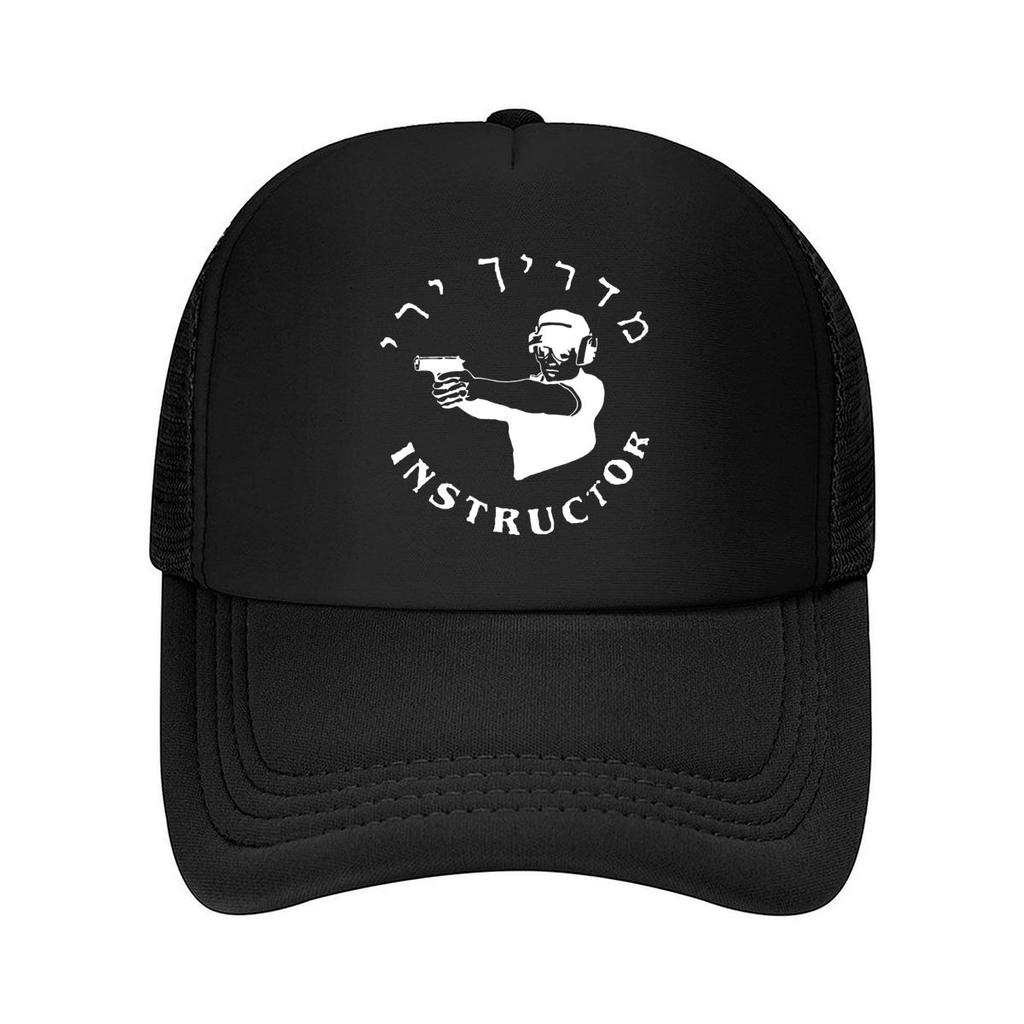 Shooting Instructor Art Graphic Mesh Baseball Cap Casual Hat Outdoor For Womens Unisex FeUnisex