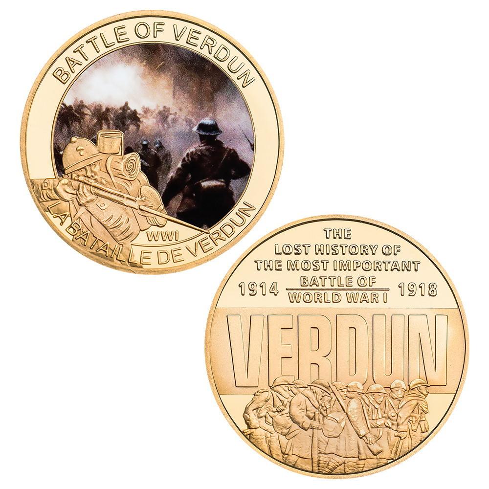 Verdun Campaign, First World War Commemorative Coin, Military Challenge Coin, Collected Gifts for Enthusiasts