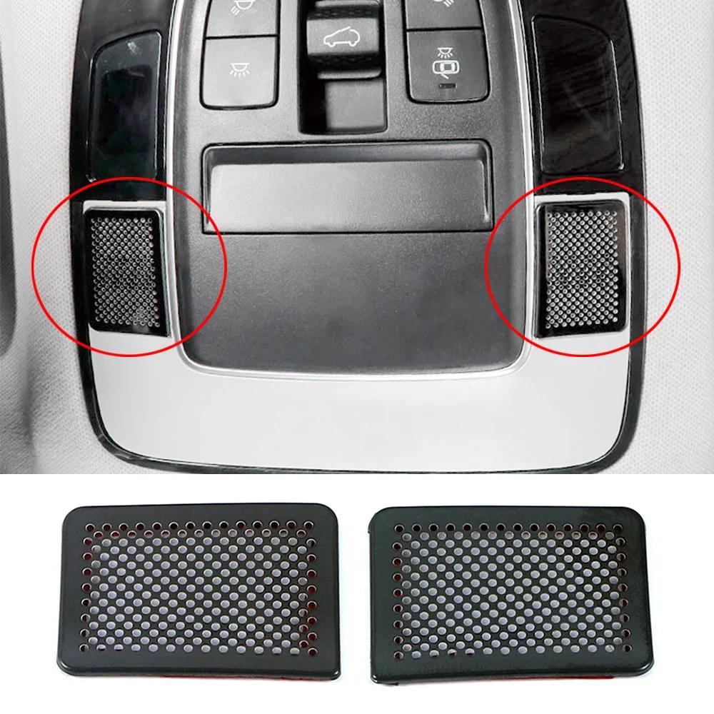 För Hyundai Tucson NX4   Tillbehör Bilinteriör Högtalare Horn Anti-spark Dammskydd Trim Rostfritt Svart Dekor