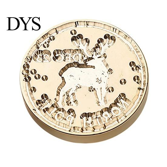 Decorative Embossed Stamp Brass Wax Seal Heads, Alphabet Christmas Sealing Personalized Gift Head for Envelope Wrapping Journal Scrapbook Decor Metal