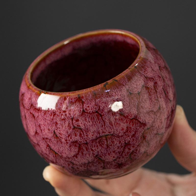 Kiln Transformation Built Tea Cup Five Elements Cup Non-pourable Cup Tea Cup Single Cup Master Cup Tea Cup Gift Box Set
