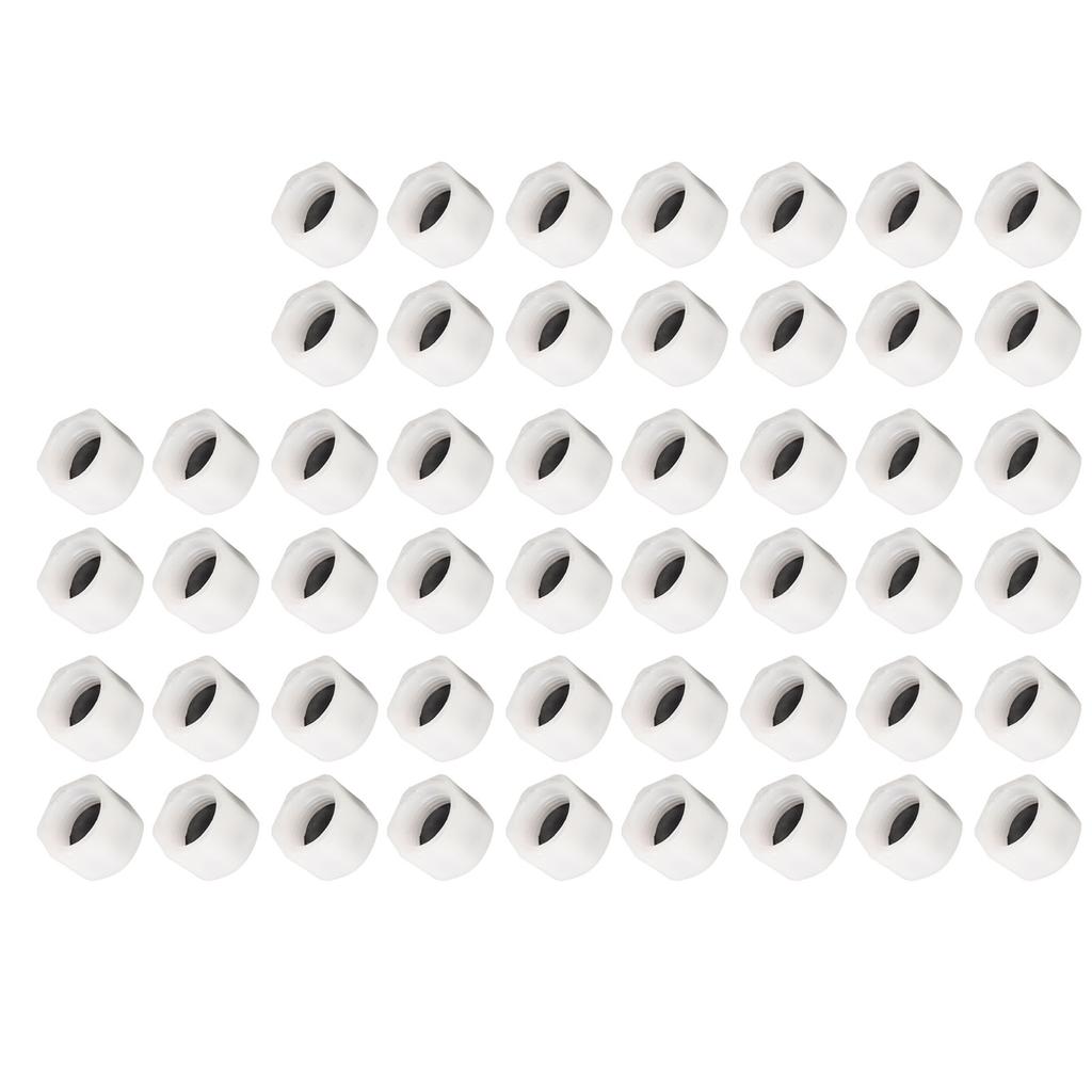 50PCS Car Air Conditioning Valve Caps Strong Sealing Compact Size Fit for Cars Trucks Engineering Vehicles