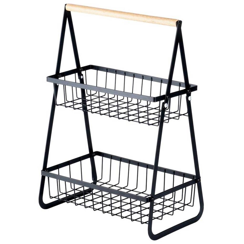 2-TIER STACKED FRUIT AND BREAD BASKET 229155