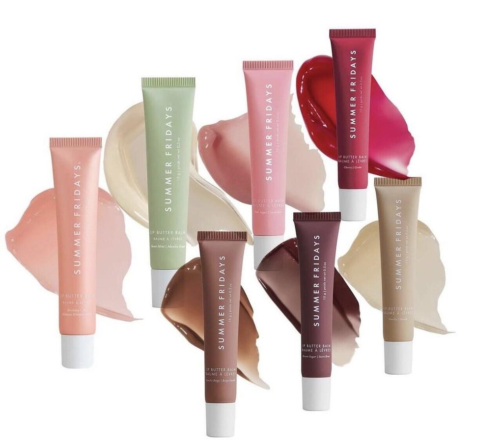 Bálsamo Labial Manteiga de Verão Luxuoso Summer Fridays Em Todas as Cores Para Lábios Macios e Hidratados
