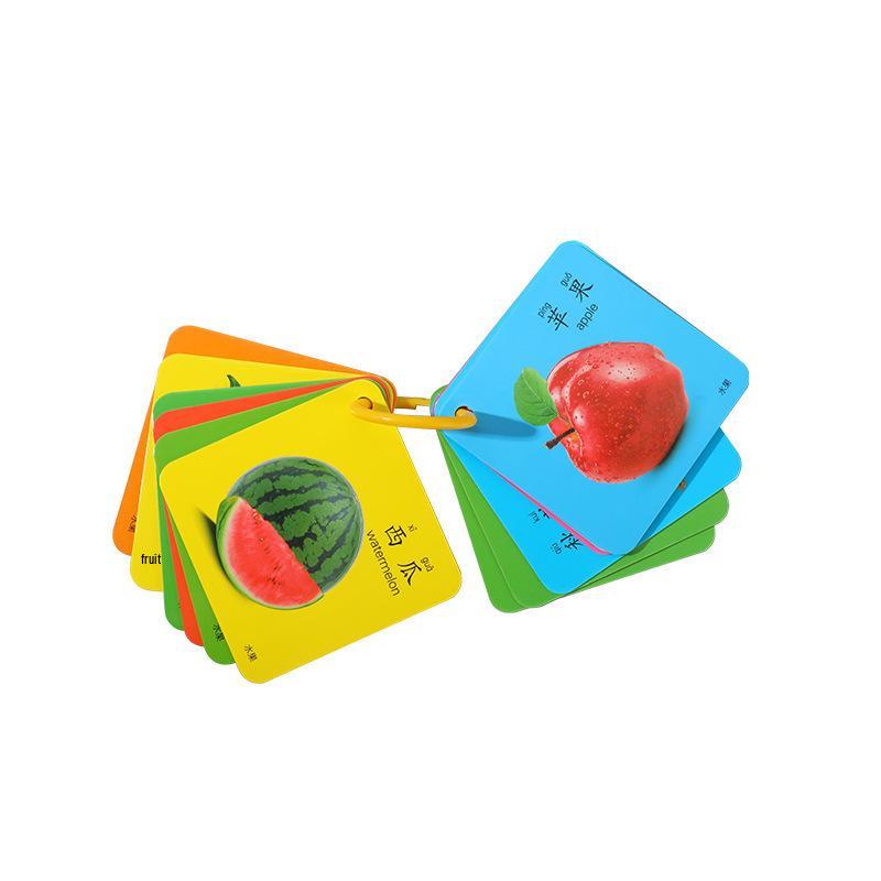 Animal & Fruit Recognition Educational Cards for Toddlers