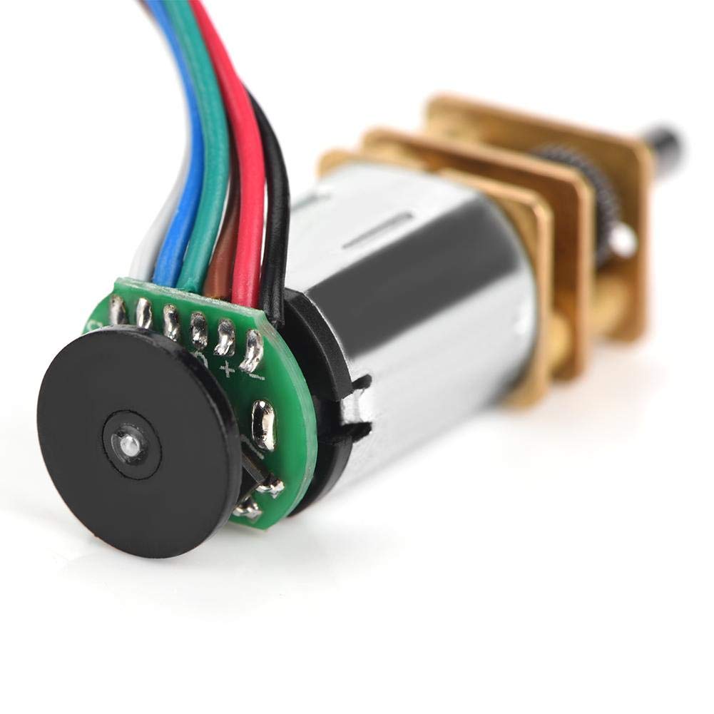 GBMQ-GM12BY20 DC 6V 2W Micro Speed Reduction Motor Mini Motor with Magnetic Coded Disc Hall Encoder (30RPM)