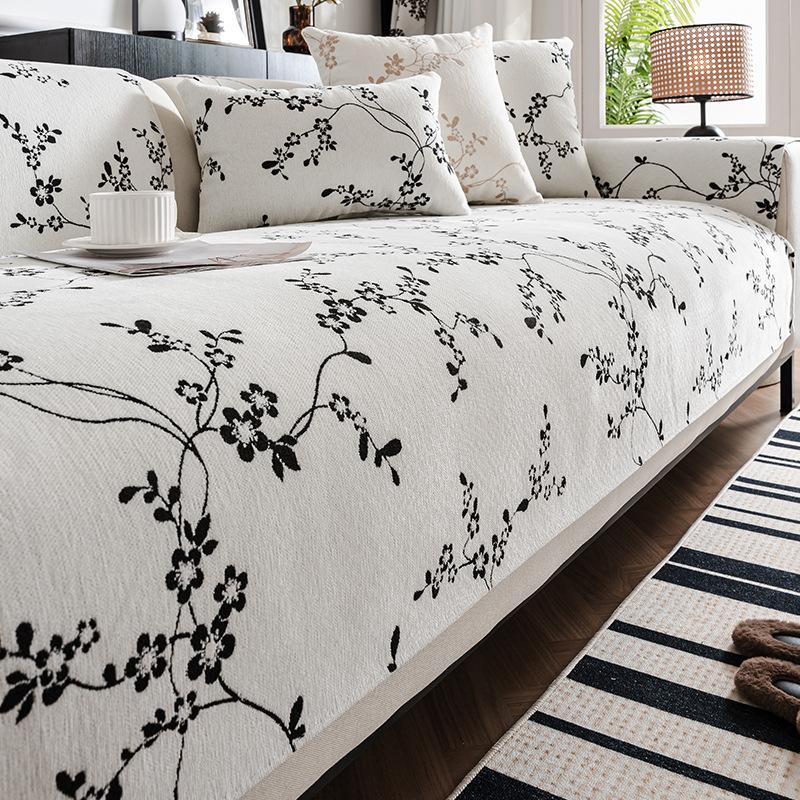 

Новые шенилловые растения доступны в любое время года, простая китайская подушка для сиденья, подлокотник, спинка, раздельная подушка для дивана 70*70cm