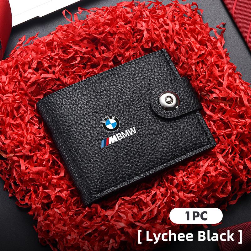 Men Short Leather Credit ID Card Holder Wallet Purse Clutch For BMW E90 E60 E46 E39 F30 F10 E87 X3 X4 X5 X1 G30 G20 nlxk36