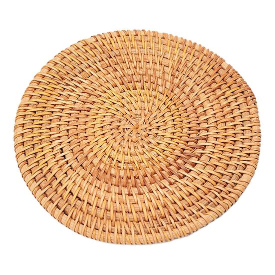Handwoven Coir Tea Coaster Heat-Resistant Natural Bristle Mat for Teapot Cups Rustic Palm Fiber Pad for Tea Ceremony Absorbent Eco-Friendly