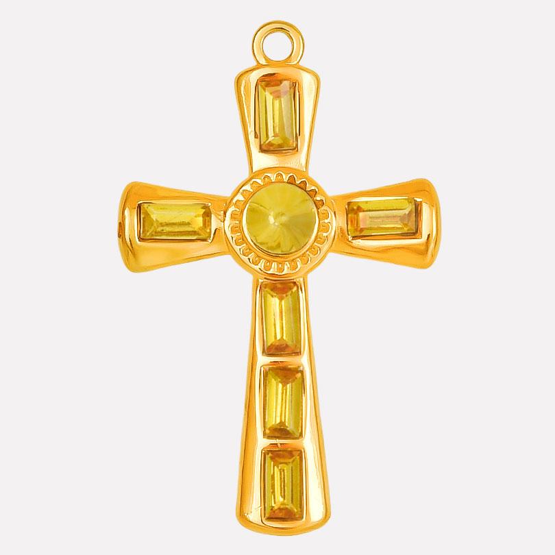 Strass-Accessoires Religiöse Christus-Edelstahl-Anhänger Für Schmuckherstellung Zubehör Kreuz-Anhänger Handgefertigtes Material