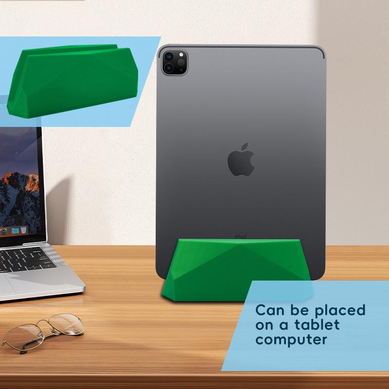 Portable Green Desktop Upright Notebook And Mobile Book Holder For Study