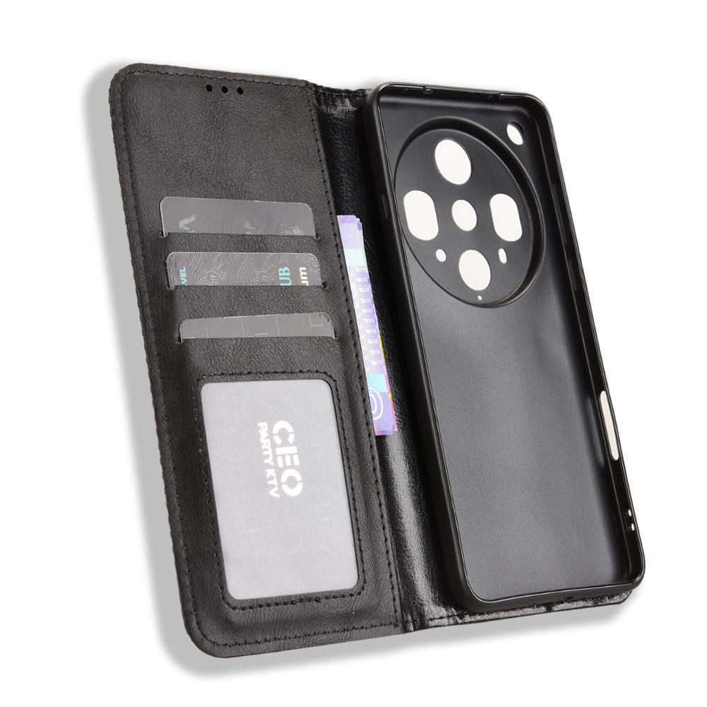 For Oppo Find X8 Ultra 5G Leather Case Wallet Stand Retro Texture Phone Cover