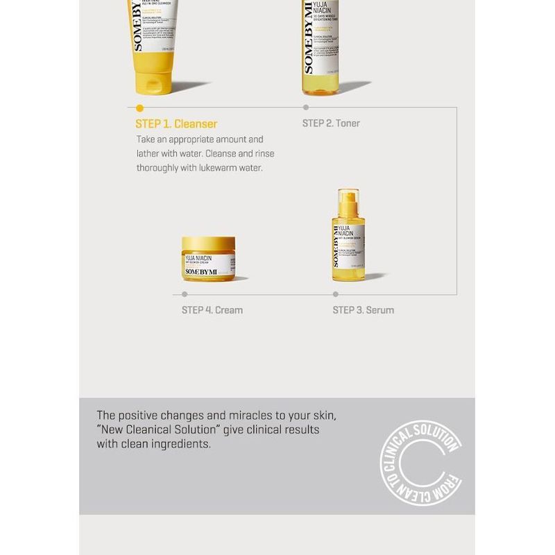 SOME BY MI - Yuja Niacin Brightening All-In-One Cleanser