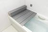 Topre Folding Bathtub Lid, Antibacterial Ag+, Metallic Gray, 70 x 139 cm, Made in Japan, M14