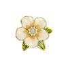The Drip Glaze Gardenia Flower Brooch Features An Ethereal and Niche Design with An Anti-glare Clasp and Is A High-end Brooch