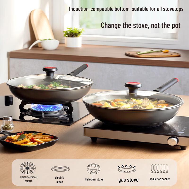 COOKER KING Healthy II 32cm Ceramic Non-Stick Wok