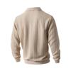 Men S Jacquard Turn Down Collar Half Zip Pullover Sweatshirt Casual Sport