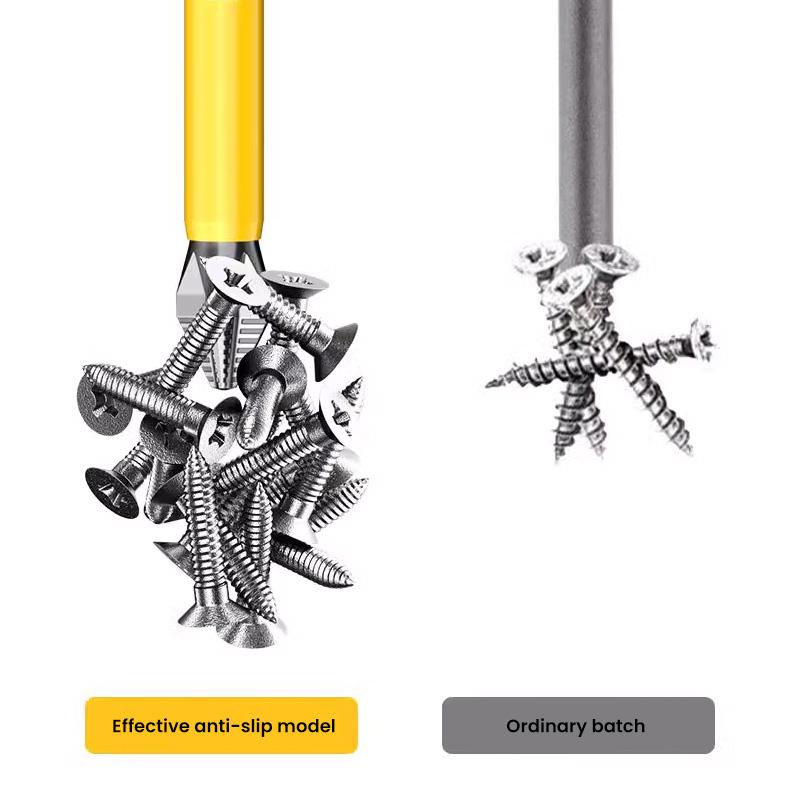 5PC 25-150mm Non-Slip Magnetic Household Electric Driver Screw Set Impact Drill Bit Screw Alloy Steel Non-slip Cross Screwdriver