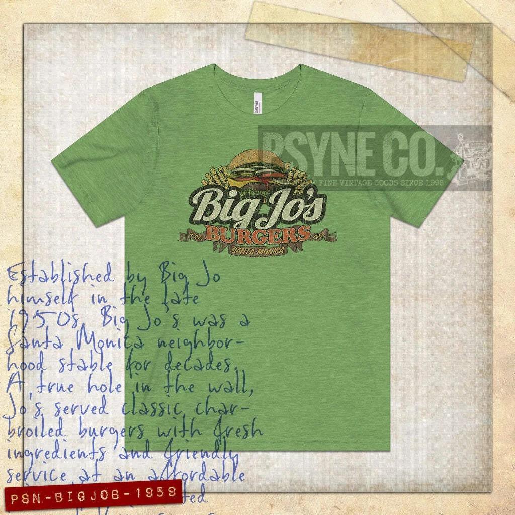 Big Jo s Burgers 1959 Vintage Men s T shirt 3XL