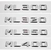 3D Metal ABS Car Trunk Sticker Letter Badge for Mercedes Benz Old Style ML55 ML63 ML250 ML300 ML320 ML350 ML400 ML430 Emblem ee05