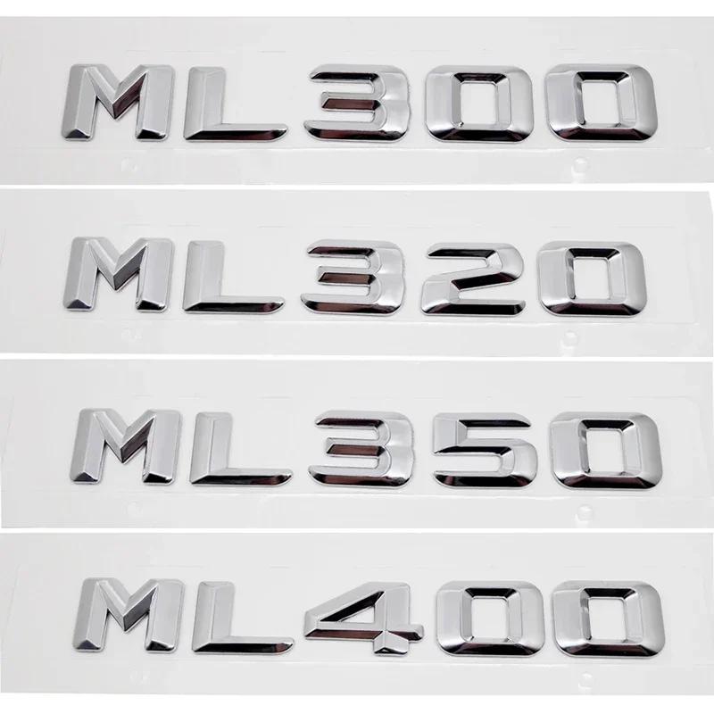 3D Metal ABS Car Trunk Sticker Letter Badge for Mercedes Benz Old Style ML55 ML63 ML250 ML300 ML320 ML350 ML400 ML430 Emblem ee05