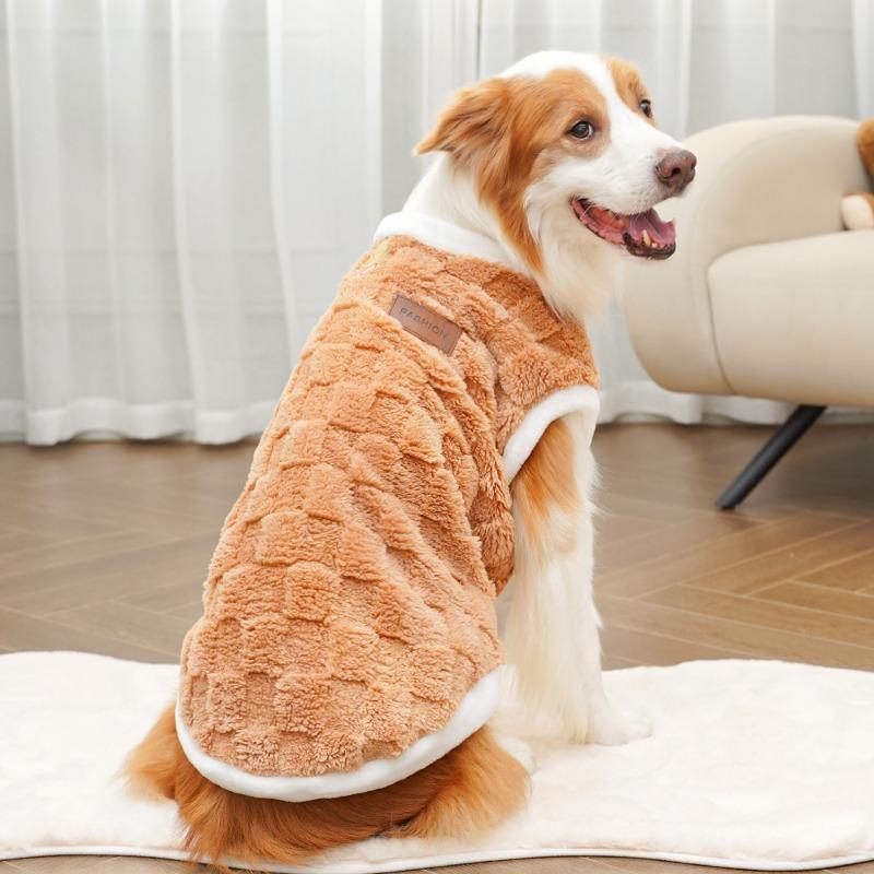 New Autumn and Winter Pet Clothing Dog Clothes Plush New Cat Clothing, Golden Retriever Big Dog and Cat