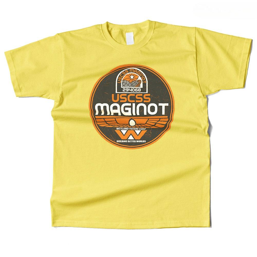 Unisex Baumwolle USCSS Maginot Grafik Hochwertiges T-Shirt Street Casual Stil Tee für Unisex und DAMEN