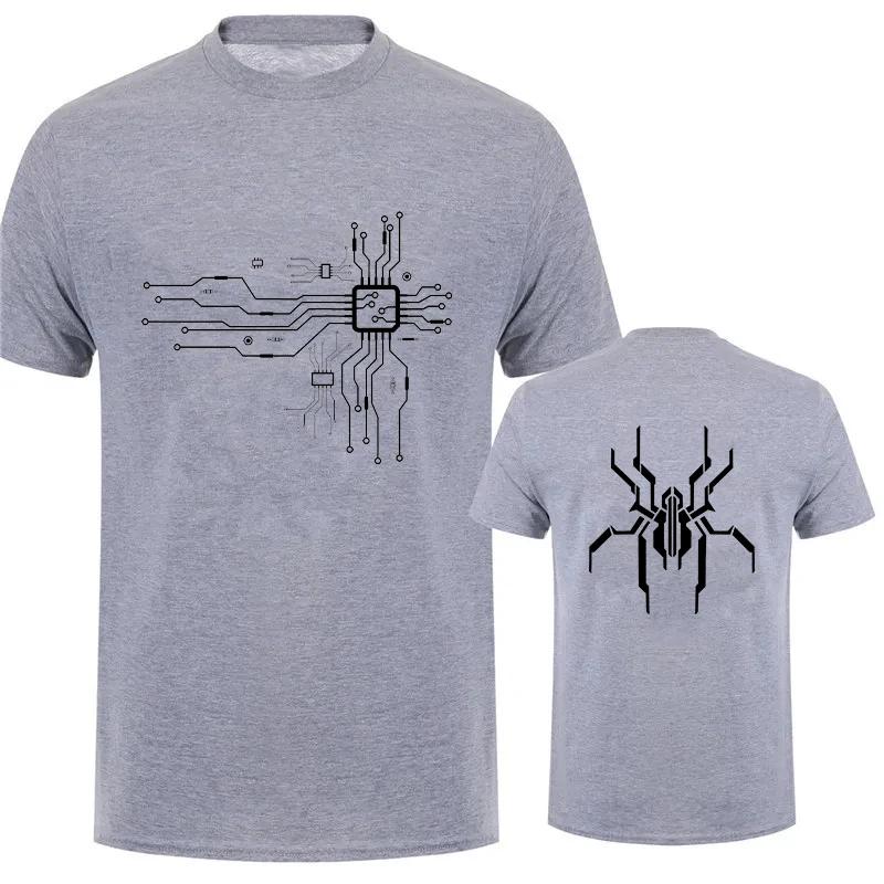 Simple Fashion CPU Graphic T Shirts For Unisex Summer Trendy Circuit Diagram 3D Printed Tshirts Cool Streetwear Oversized Tees