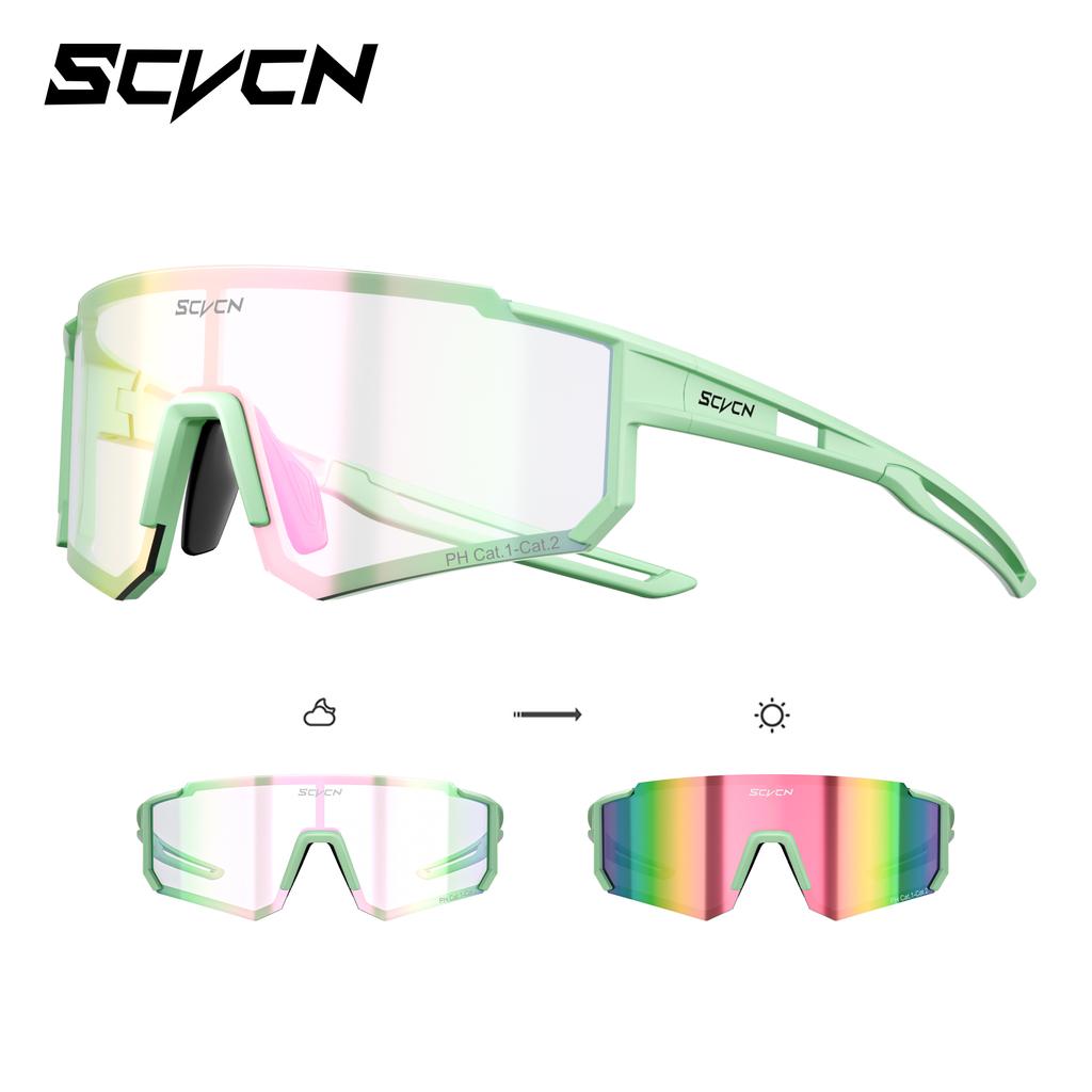 SCVCN Photochromic Hiking Eyewear Cycling Glasses Sunglasses for Men Cycling Road Mountain Bike Glasses Women Casual Windproof
