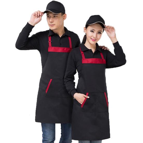 Unisex Waterproof Halter Sleeveless Pockets Kitchen Cooking BBQ Overall Apron