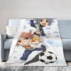 Inazuma Eleven Anime Blanket Flannel All Season Multi-function Lightweight Thin Throw Blankets for Home Bedroom Bedspreads